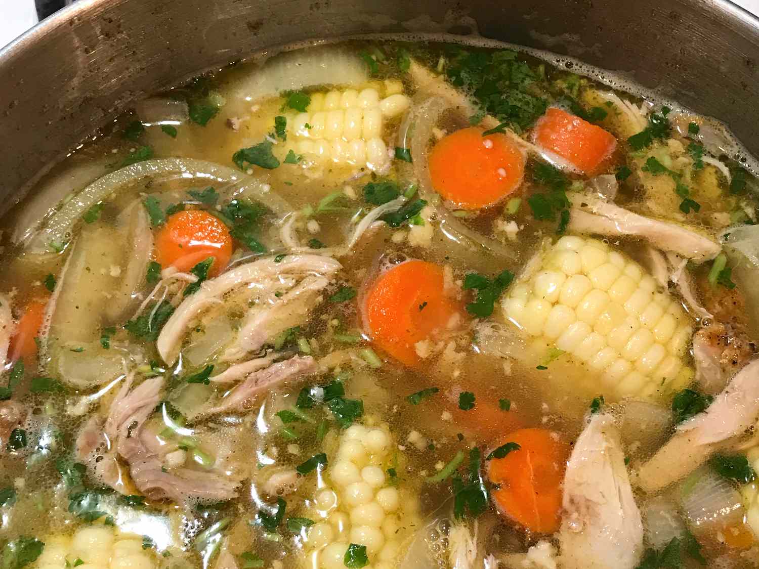 Caldo de pollo (súp gà Mexico)