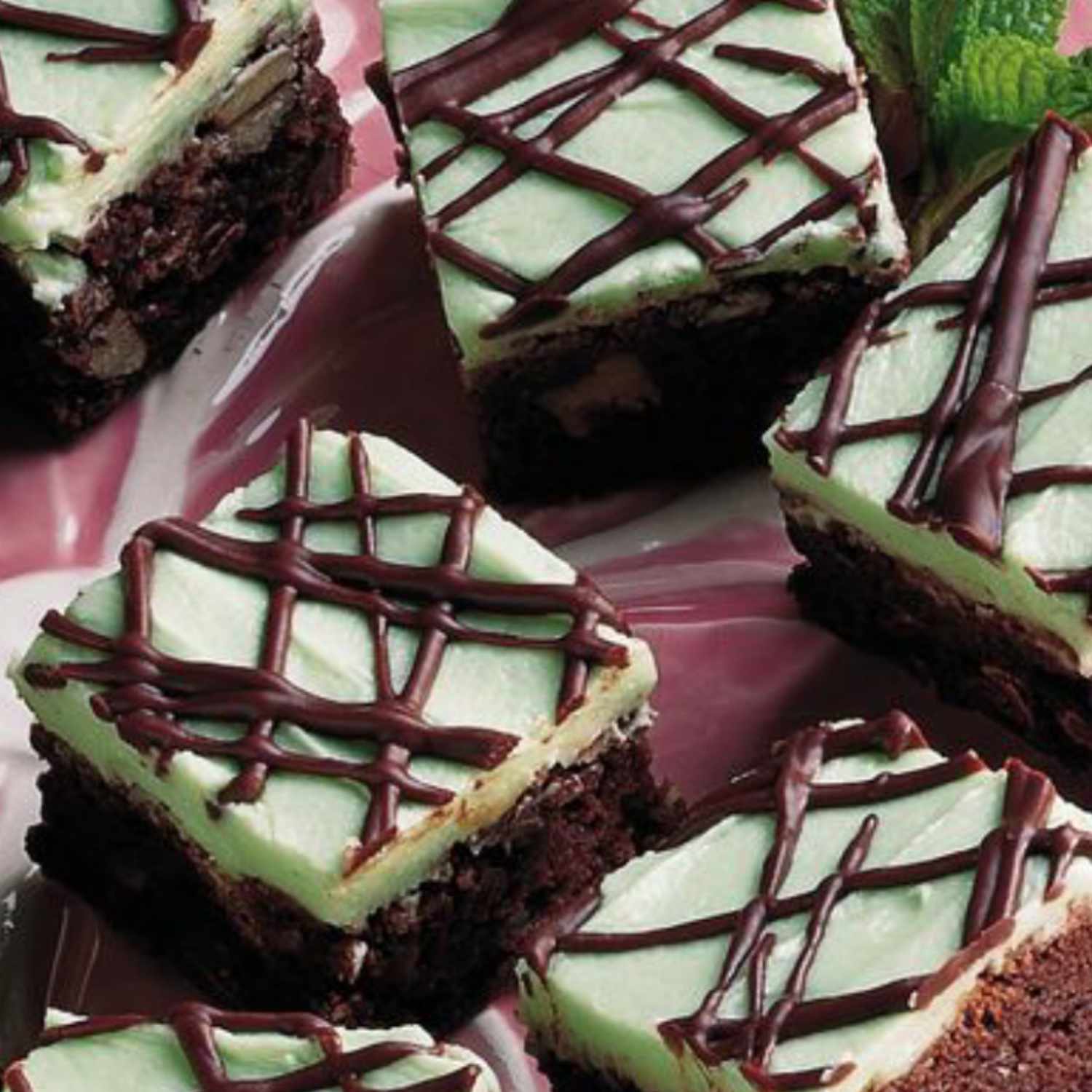 Bánh mì nướng sô cô la Mint Brownies