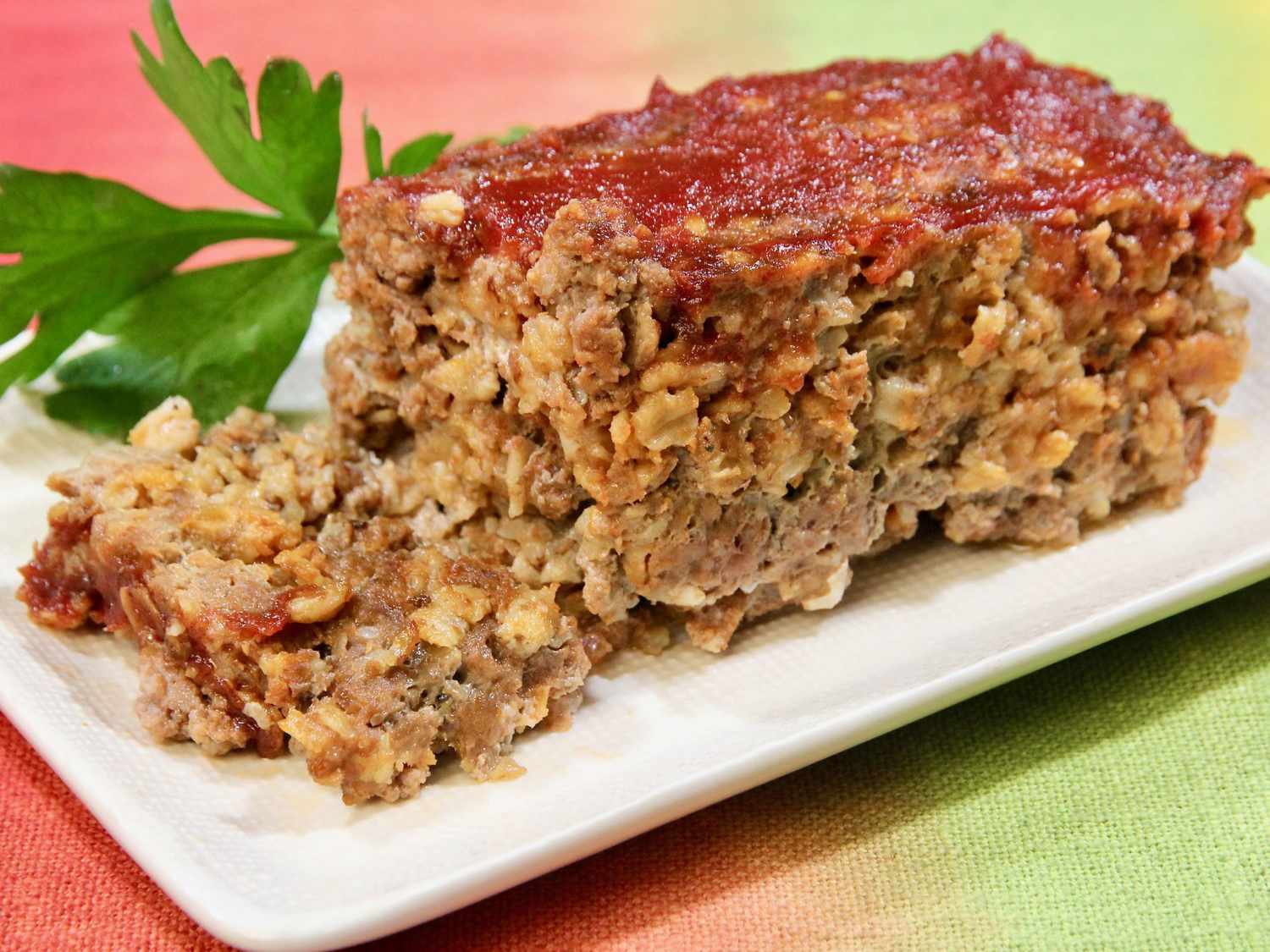 Grandmas Meatloaf với yến mạch