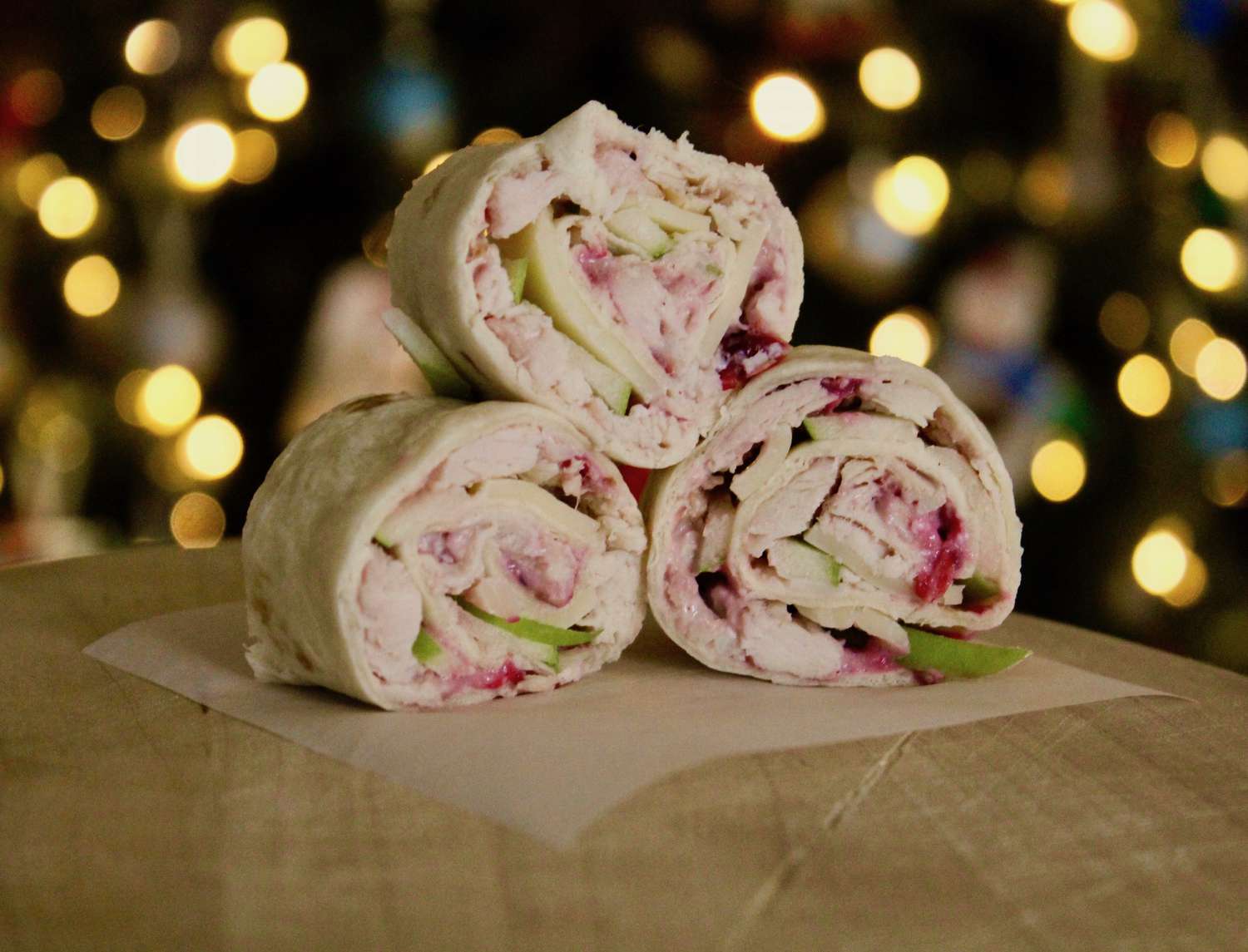 Cranberry gà tây pinwheels