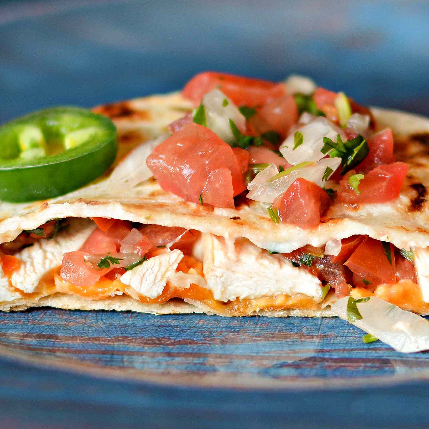 Pico de gallo gà quesadillas