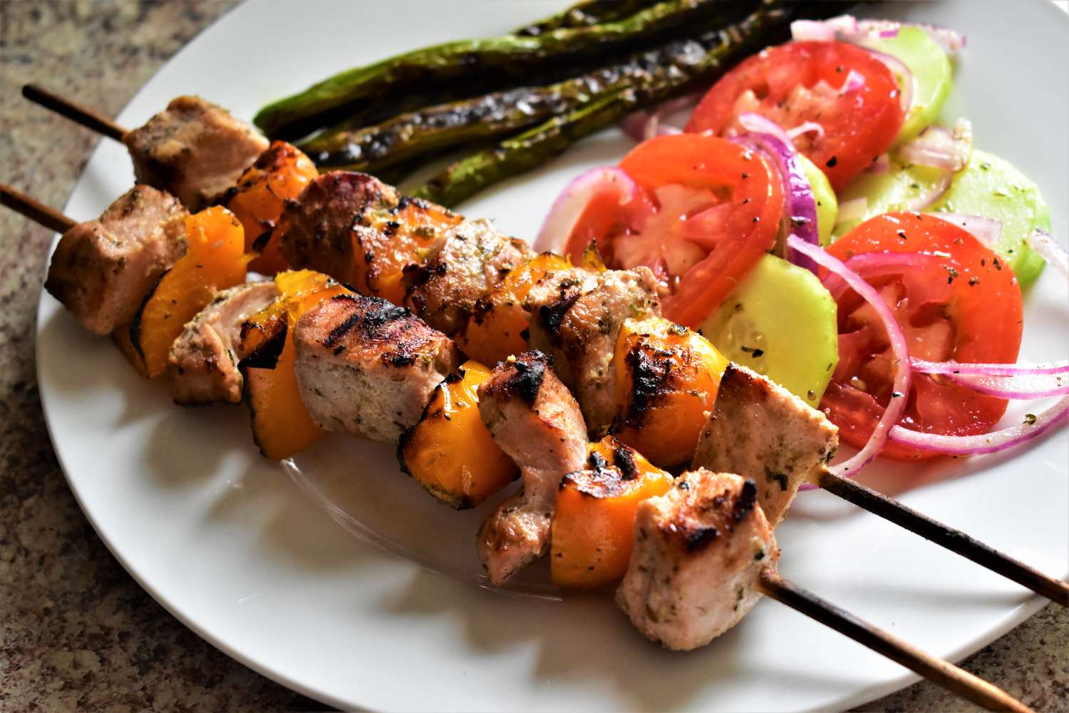 Thịt lợn souvlaki