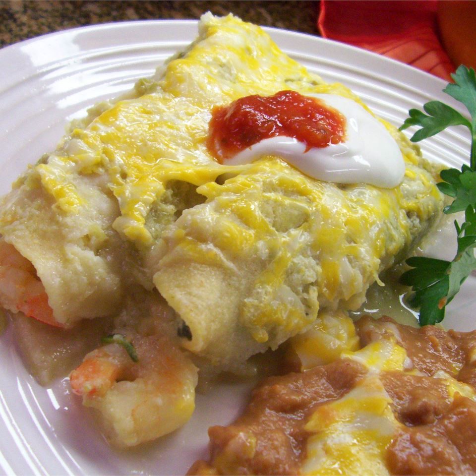 Tôm enchiladas Suizas