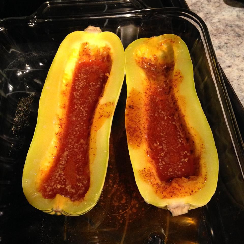 Baked Delicata Squash With Lime Bơ