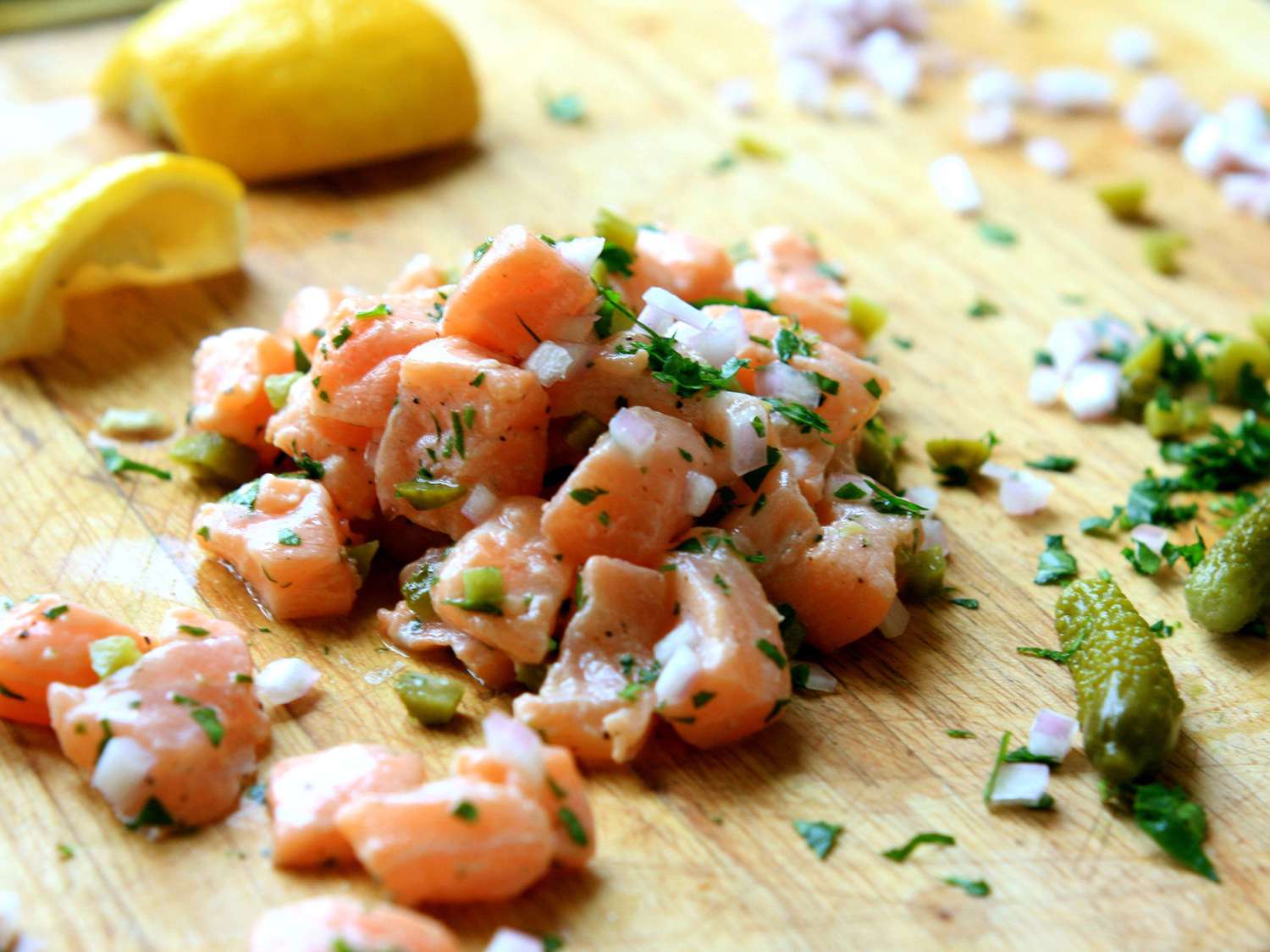 Cá hồi tartare