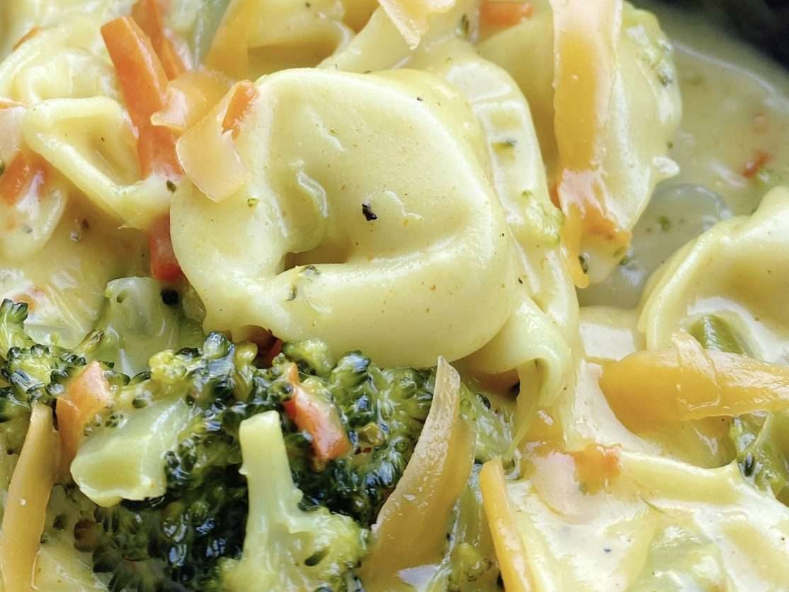 Súp kem tortellini