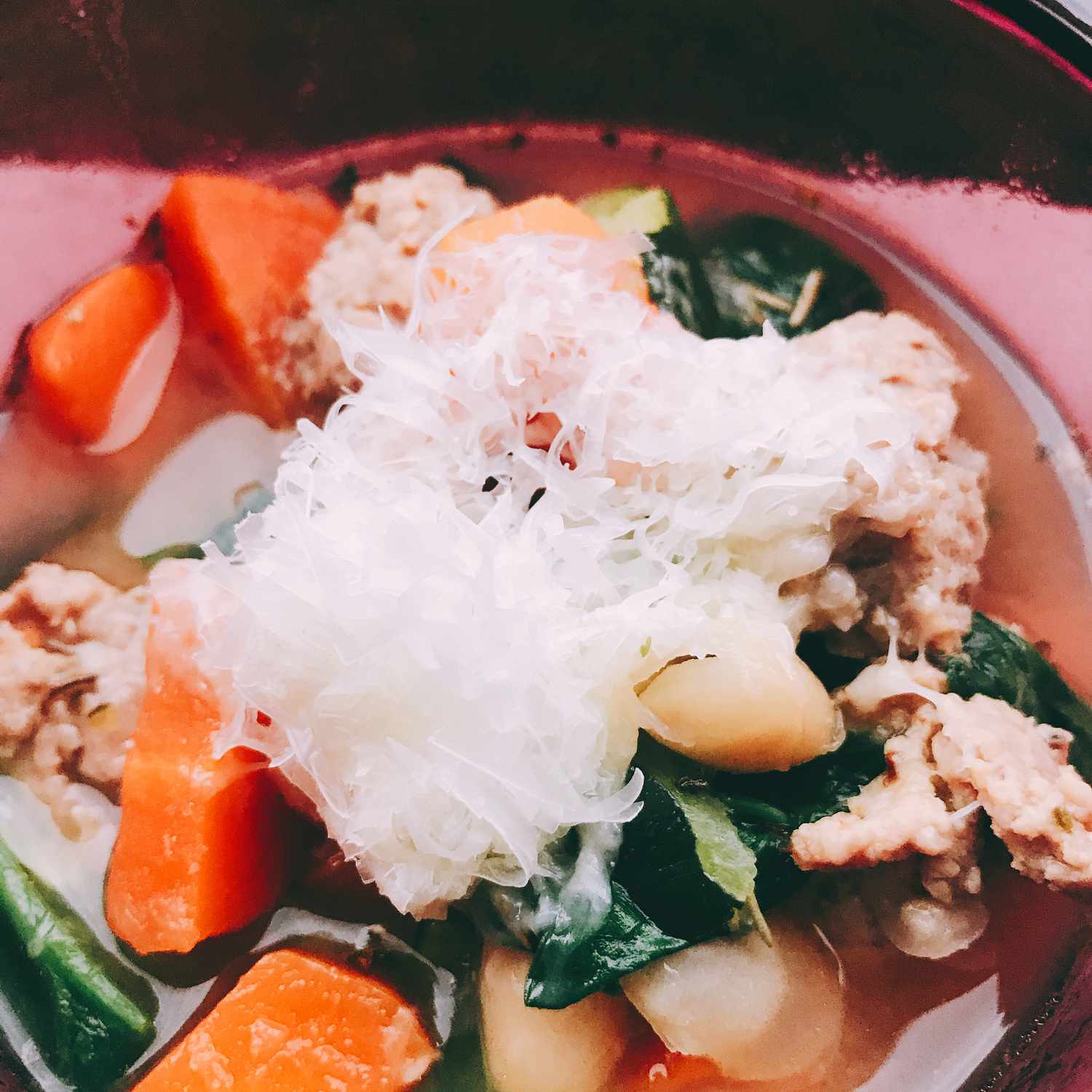 Súp minestrone chậu tức thì