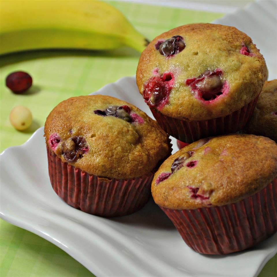 Ednas Banana Cranberry Buffins