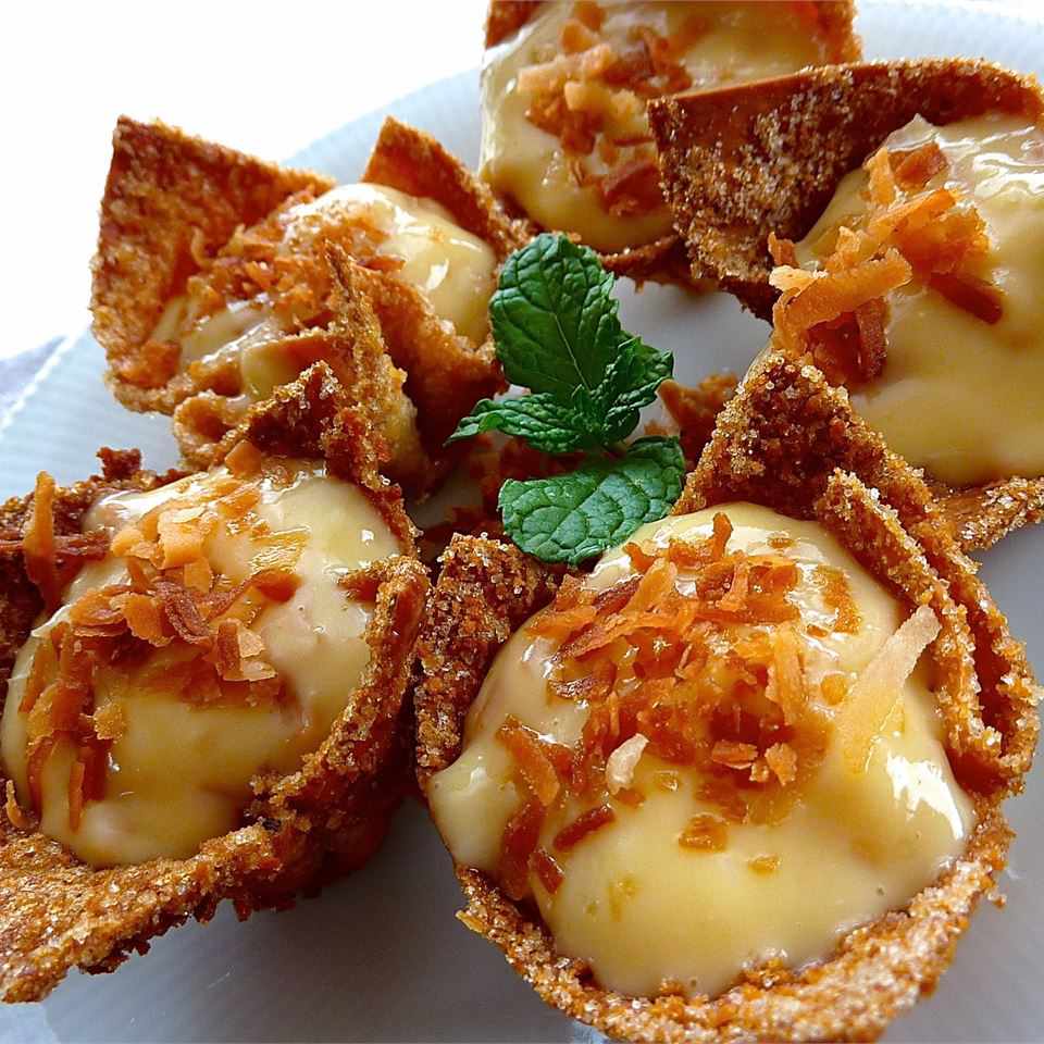 Kem dừa bánh tart