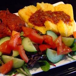 Polenta dễ dàng với nước sốt cà chua