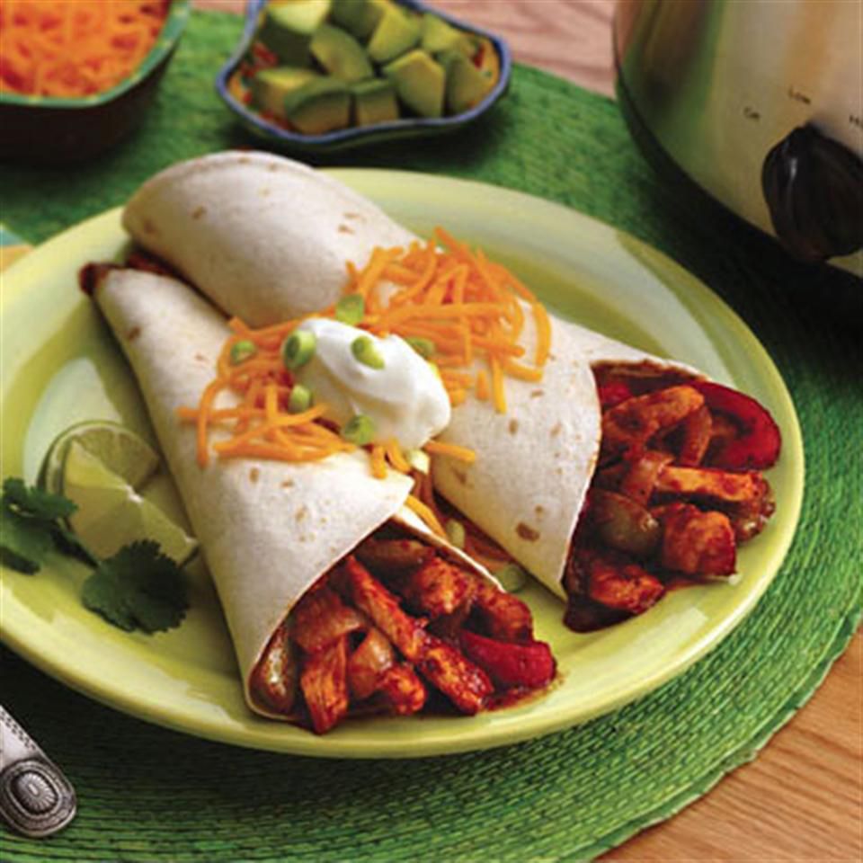 Karens chậm nồi nấu gà fajitas