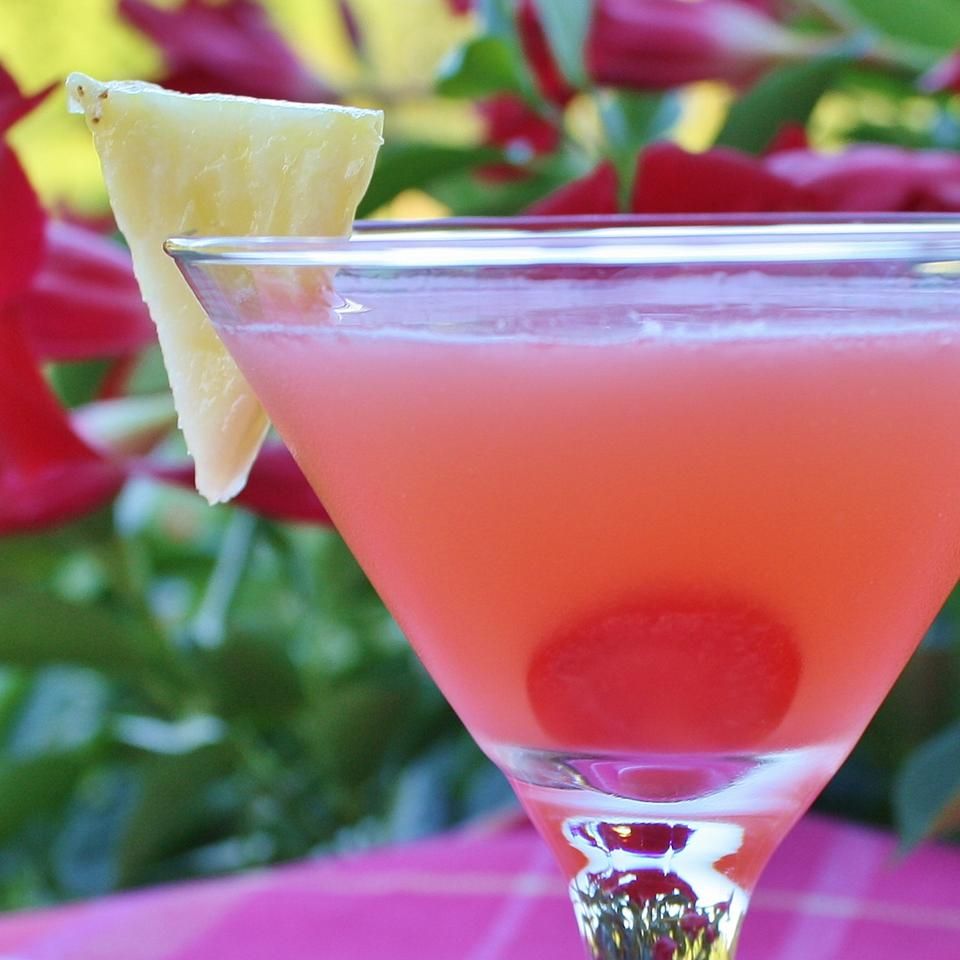 Dứa lộn ngược bánh martini