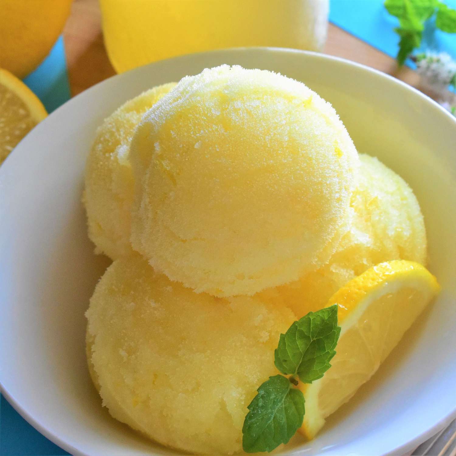 Limoncello Lemon Sorbet (có hoặc không có bạc hà)