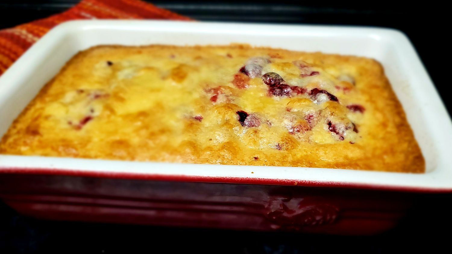 Cranberry cobbler