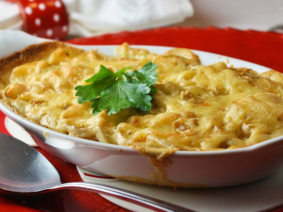 Khoai tây tỏi gratin