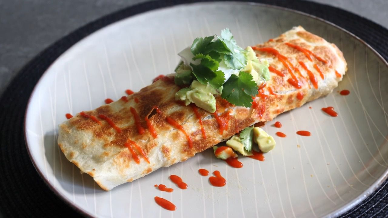 Bữa sáng cuộn giòn burrito