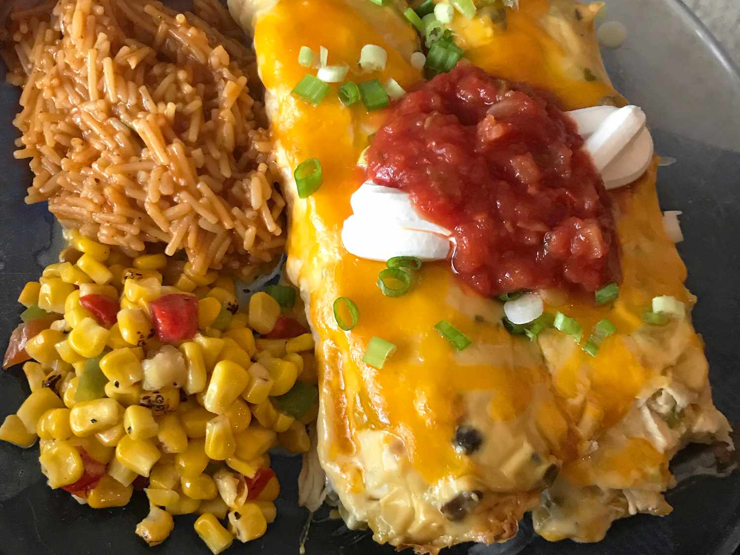 Enchiladas gà với kem súp