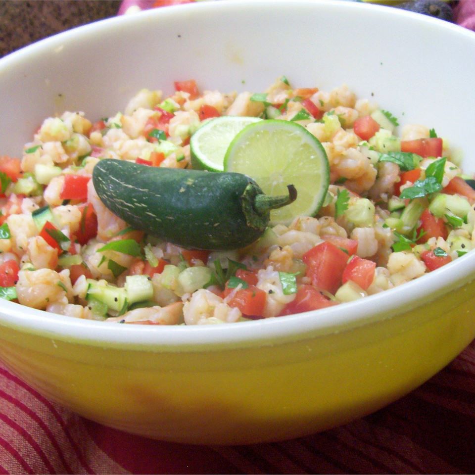 Tôm bơ Ceviche-estillo sarita