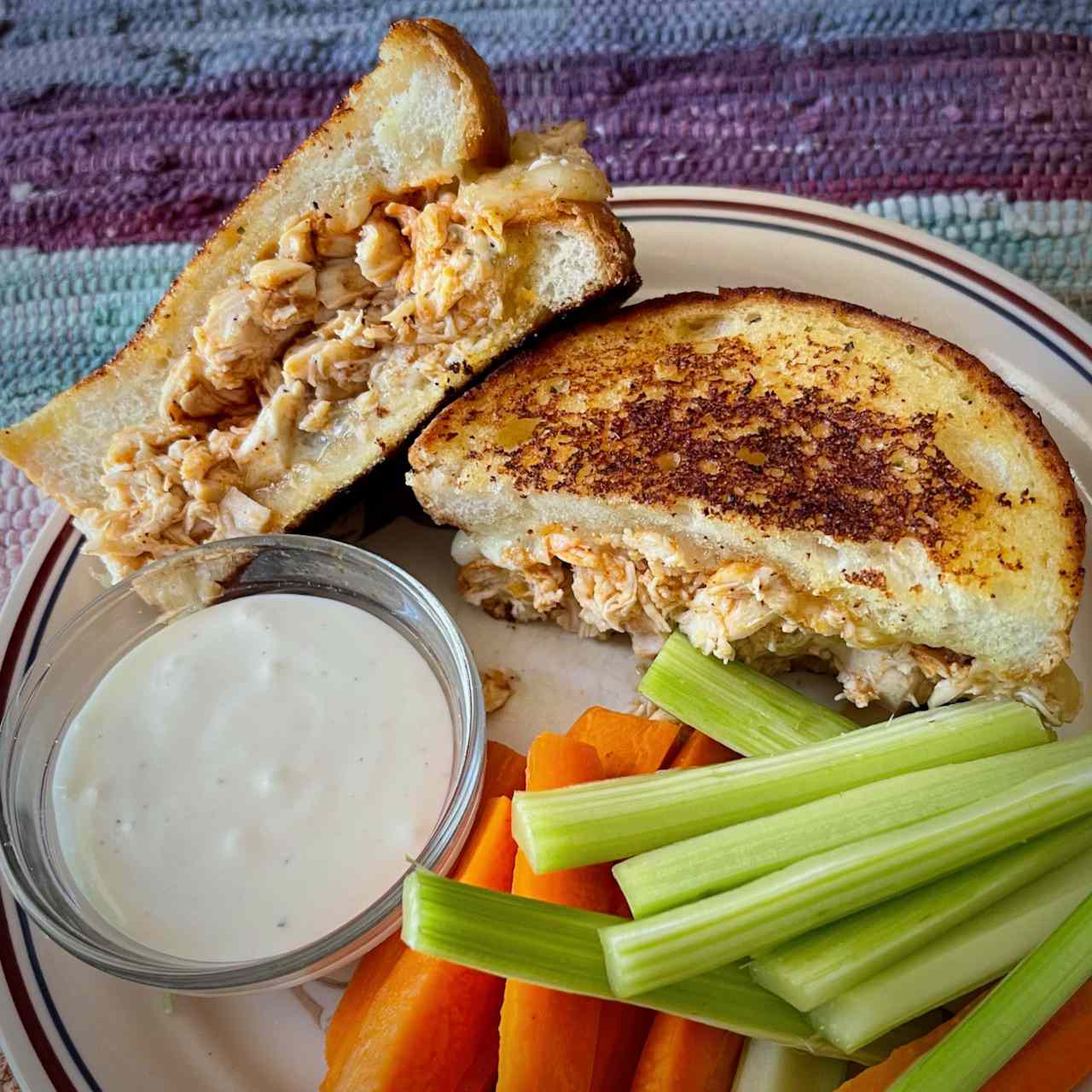 Buffalo Chicken Cheese Cheese Sandwiches