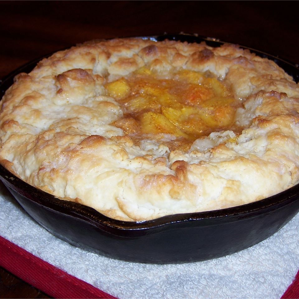 Skillet Peach Pie