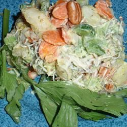 Salad khoai tây nướng với thì là