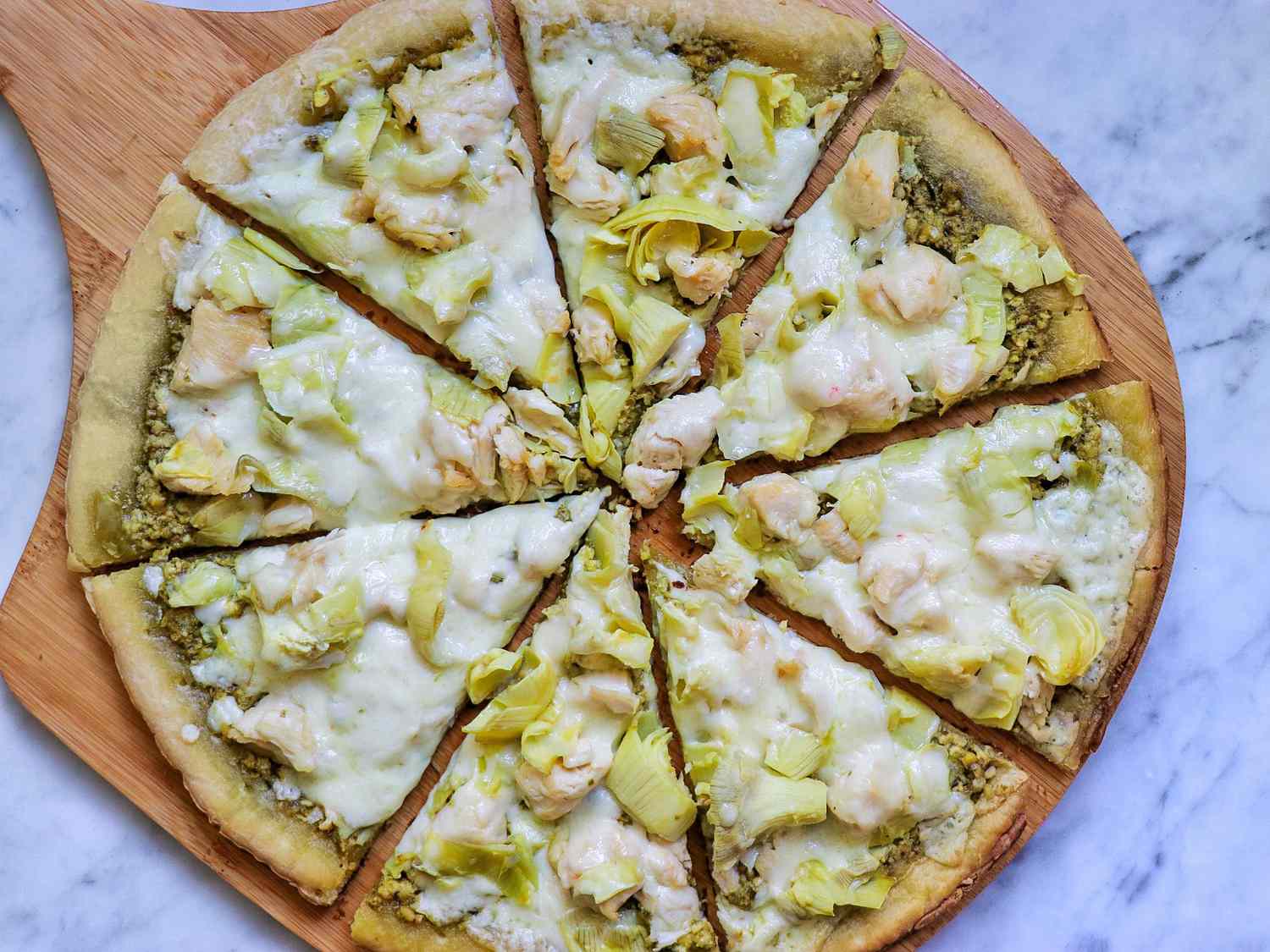 Gà pesto pizza