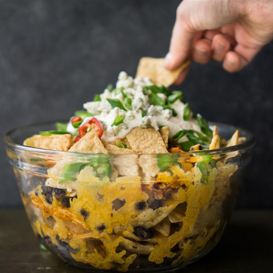 Buffalo Chicken Nacho Bowl