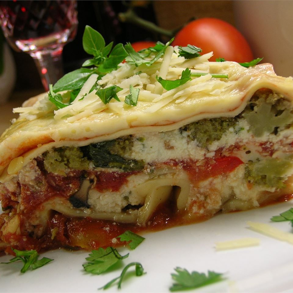 Lasagna rau thịnh soạn