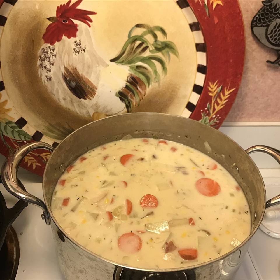 Ngô và gà chowder