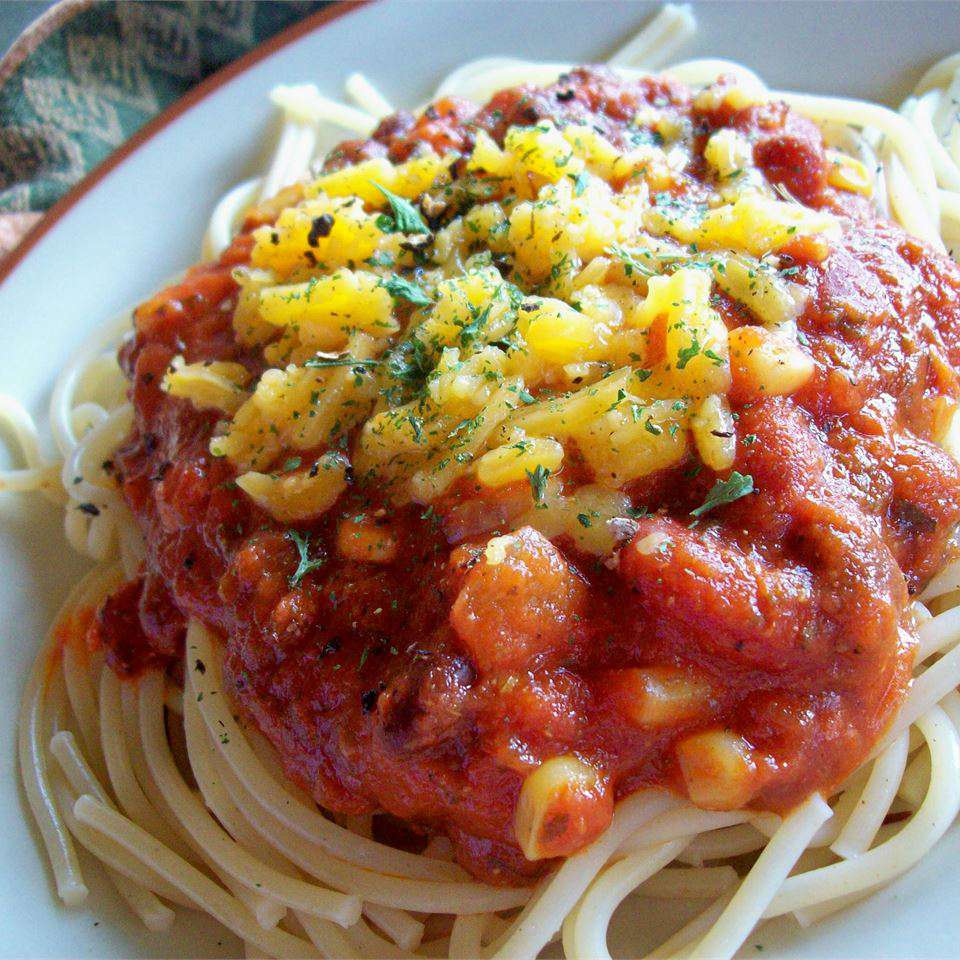 Spaghetti với một cú đá