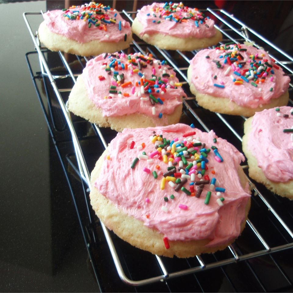 Cookies icing màu hồng