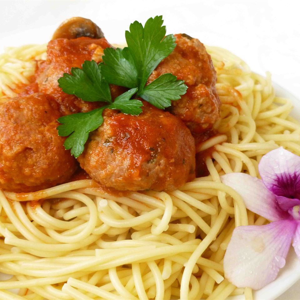 Jenns ra khỏi thế giới này, spaghetti và thịt viên