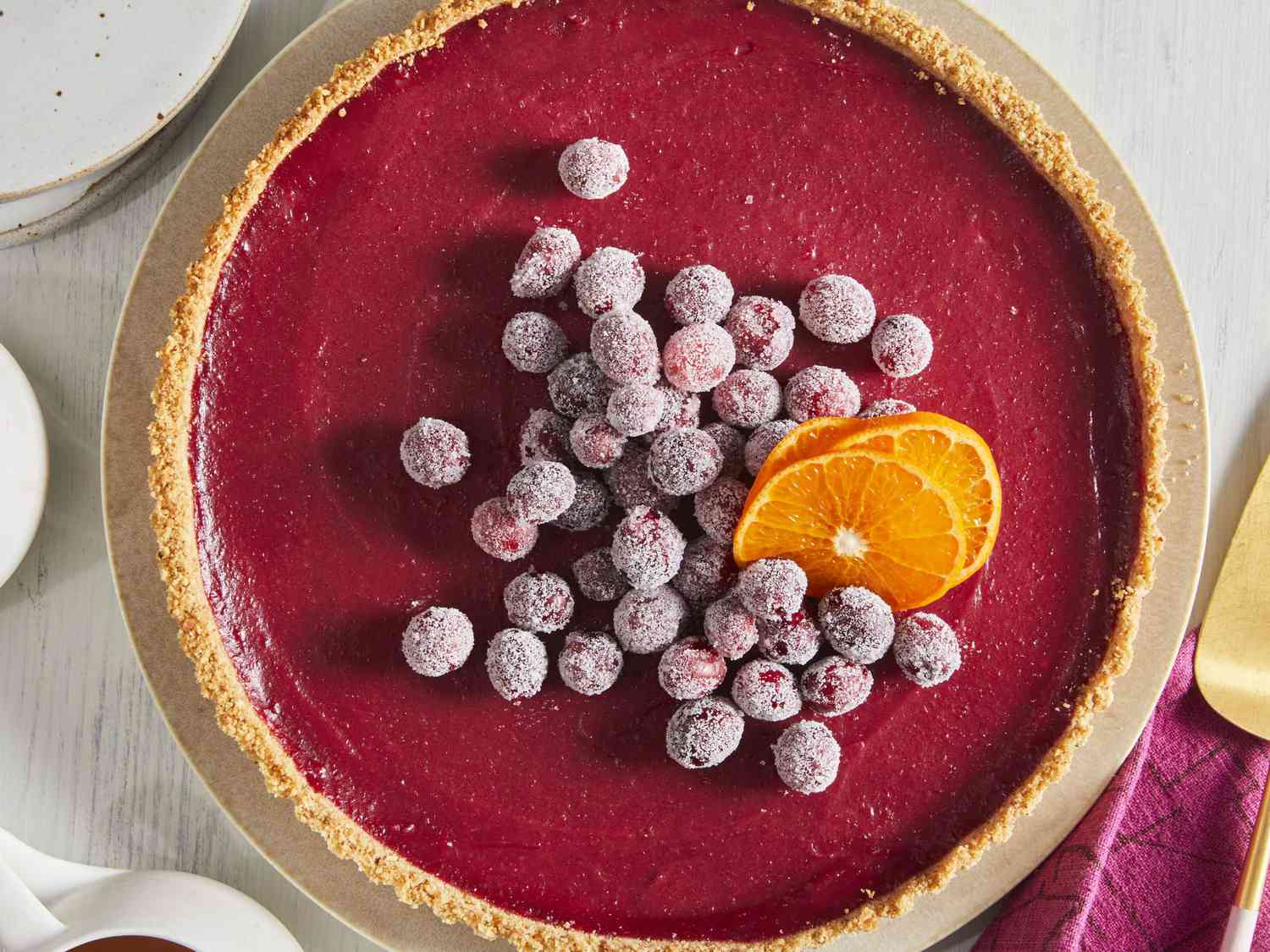 Cranberry Curd Tart