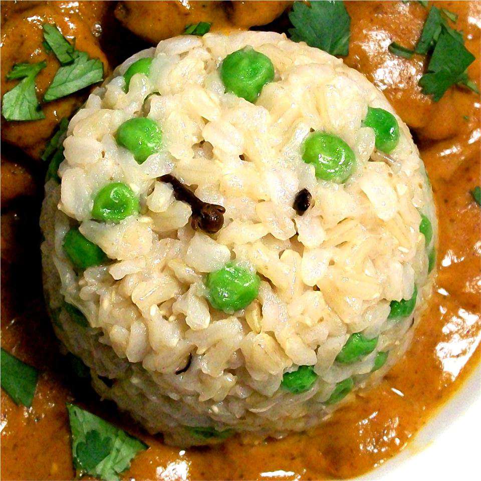 Matar Pulao (gạo với đậu Hà Lan)