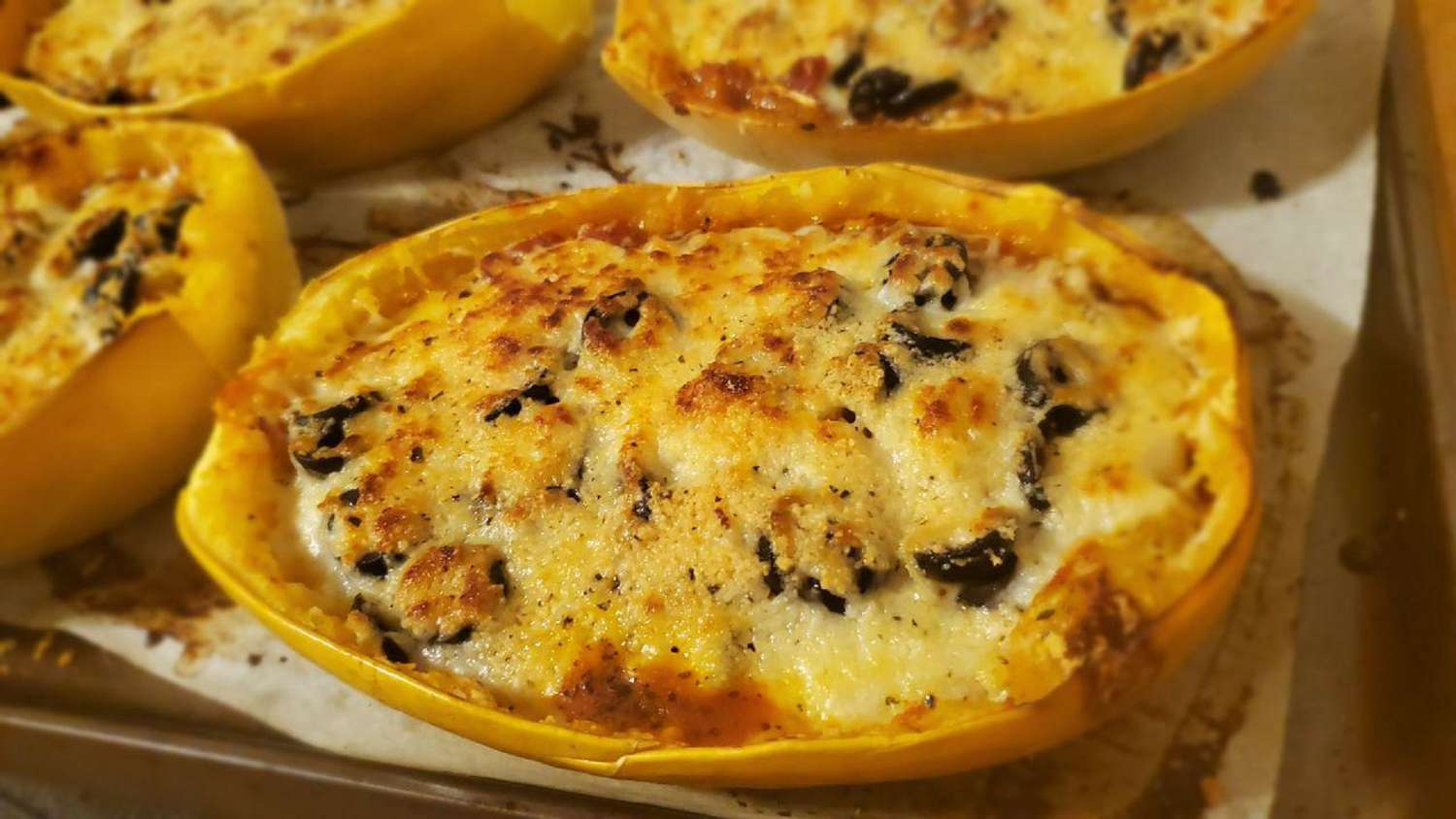 Baked Spaghetti Squash Lasagna Style