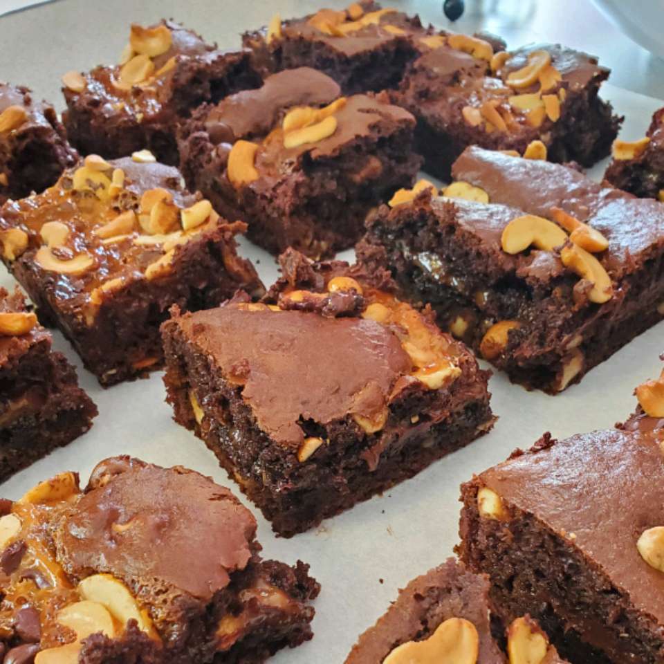 Rùa caramel brownies