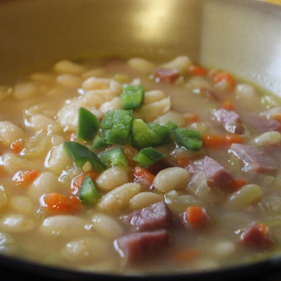 Giăm bông cơ bản và súp đậu