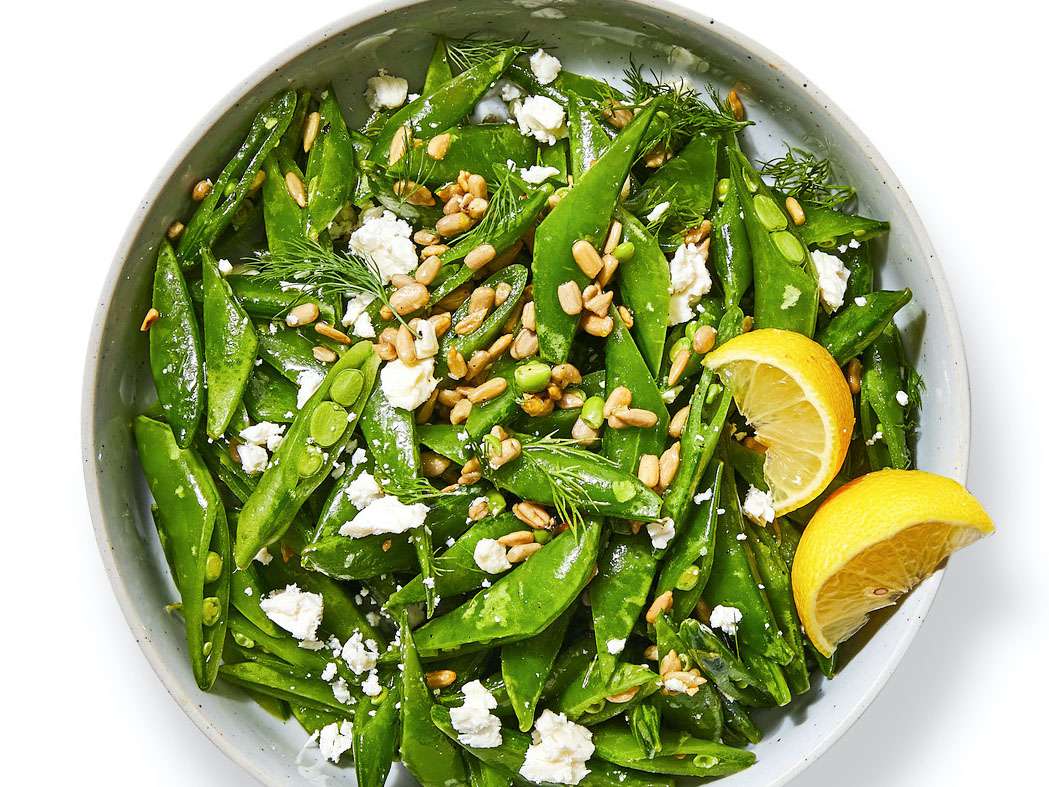 Sugar Snap Pea Salad với chanh và thì là