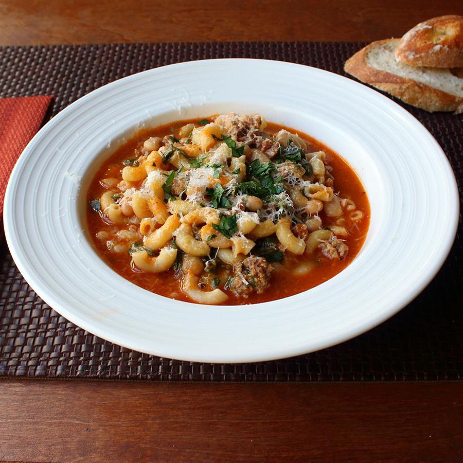 Pasta Fazool (mì ống e fagioli)