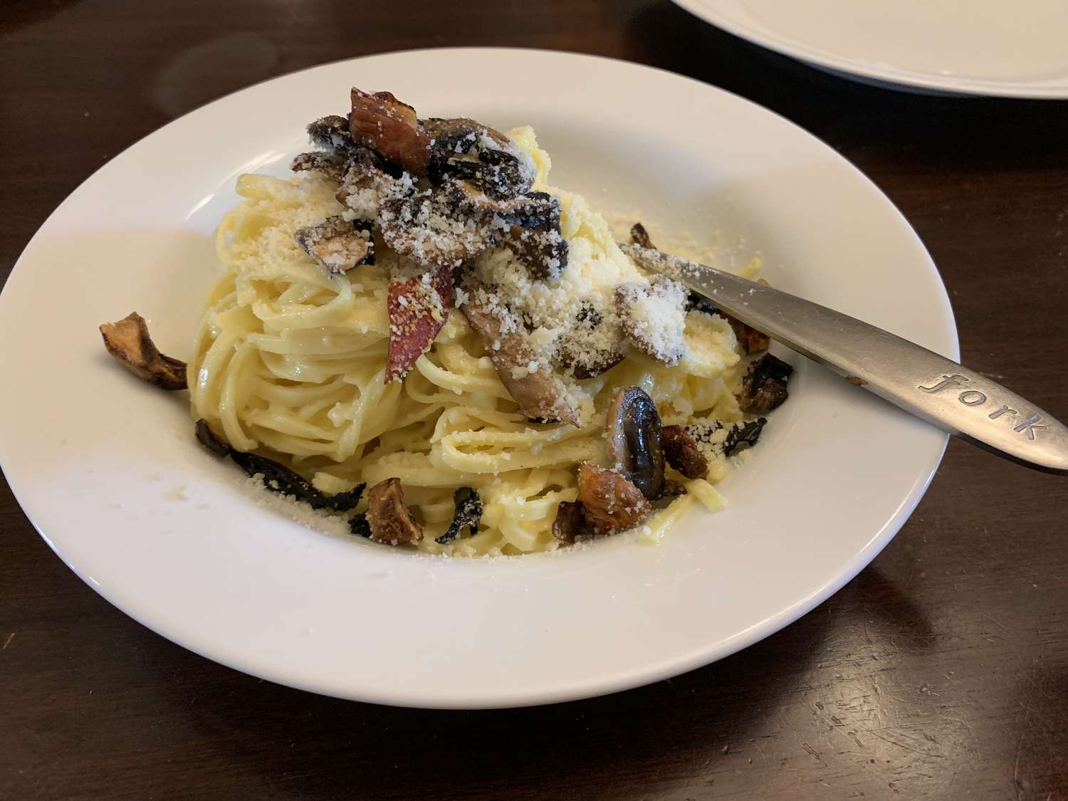 10 phút nấm carbonara