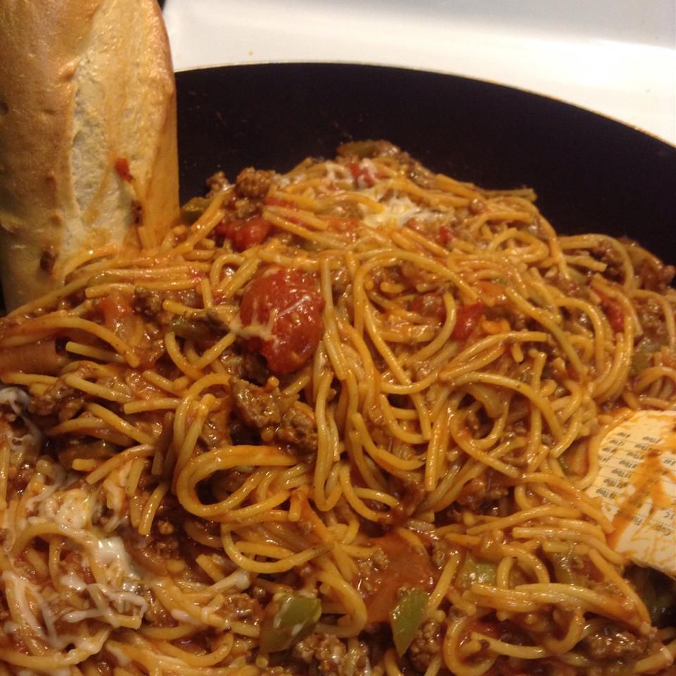Bữa tối chảo spaghetti