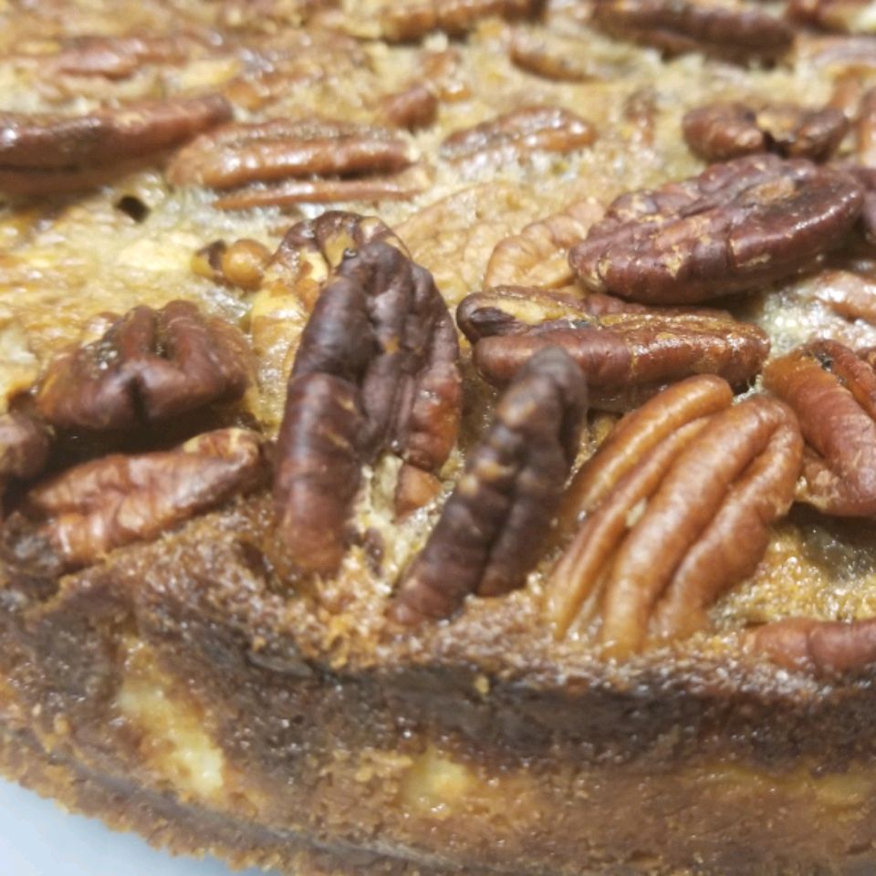 Rum Pecan Pecan 2 lớp với bánh pho mát