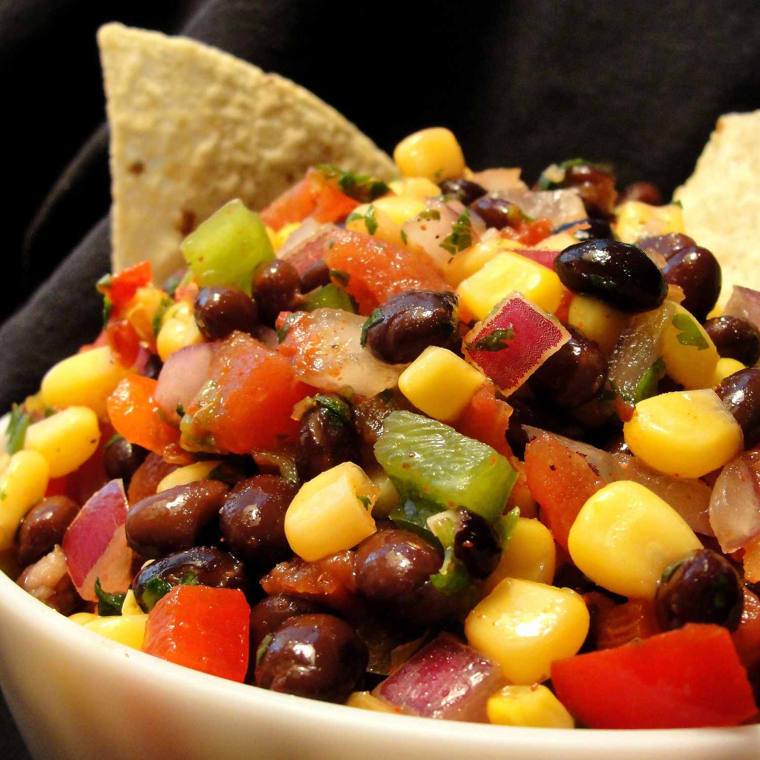 Heathers Cilantro, Black Bean và Corn Salsa