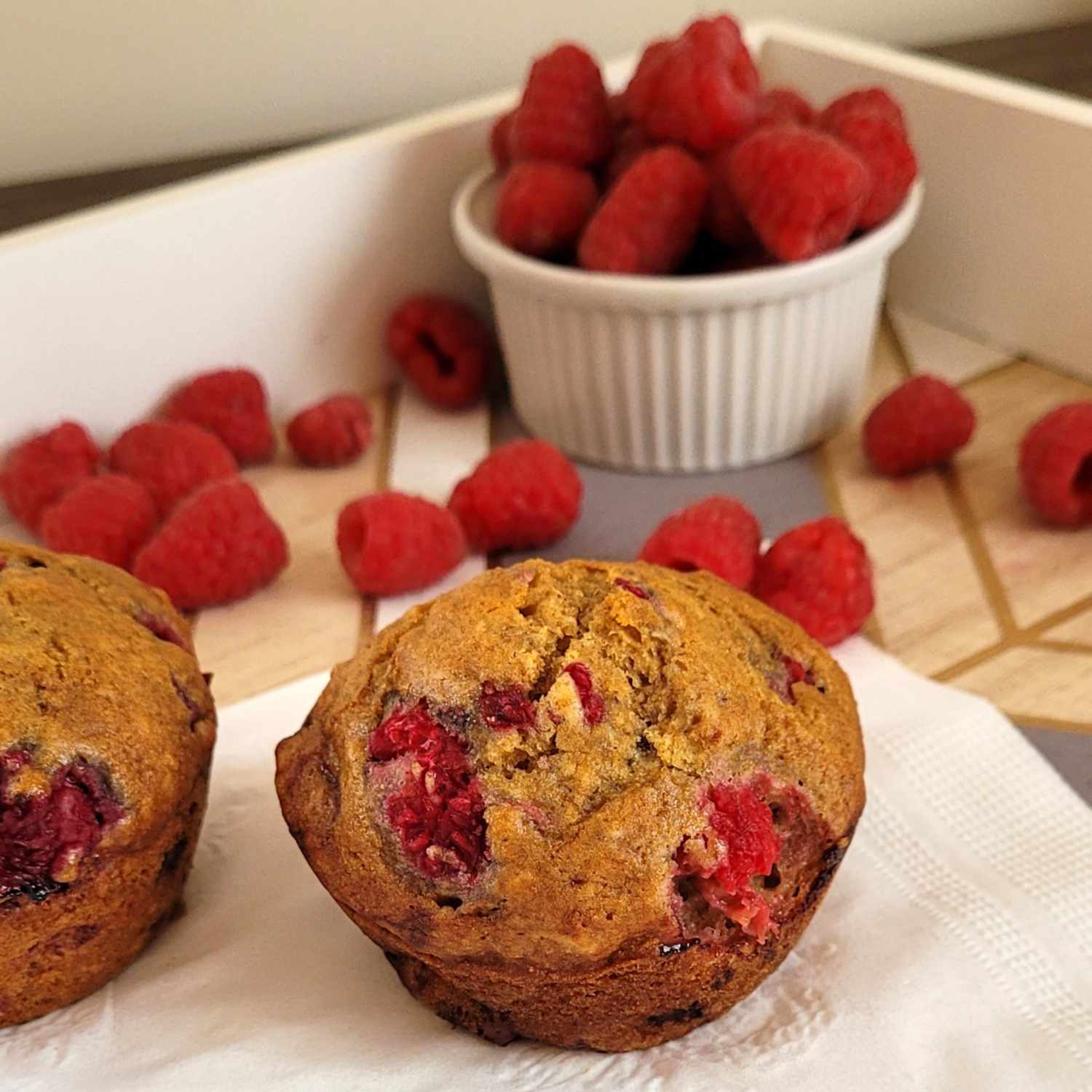 Raspberry-Cinnamon Buffins