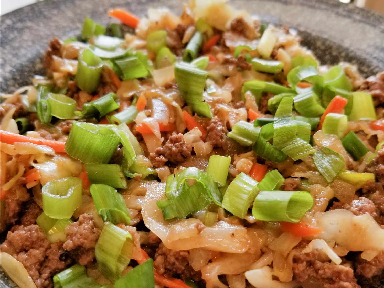 Keto Beef Egg Roll Slaw