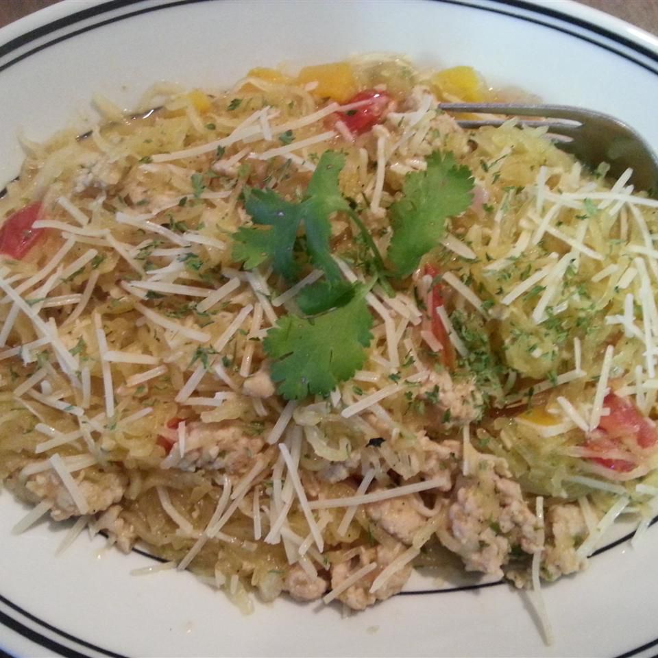 Spaghetti squash với gà