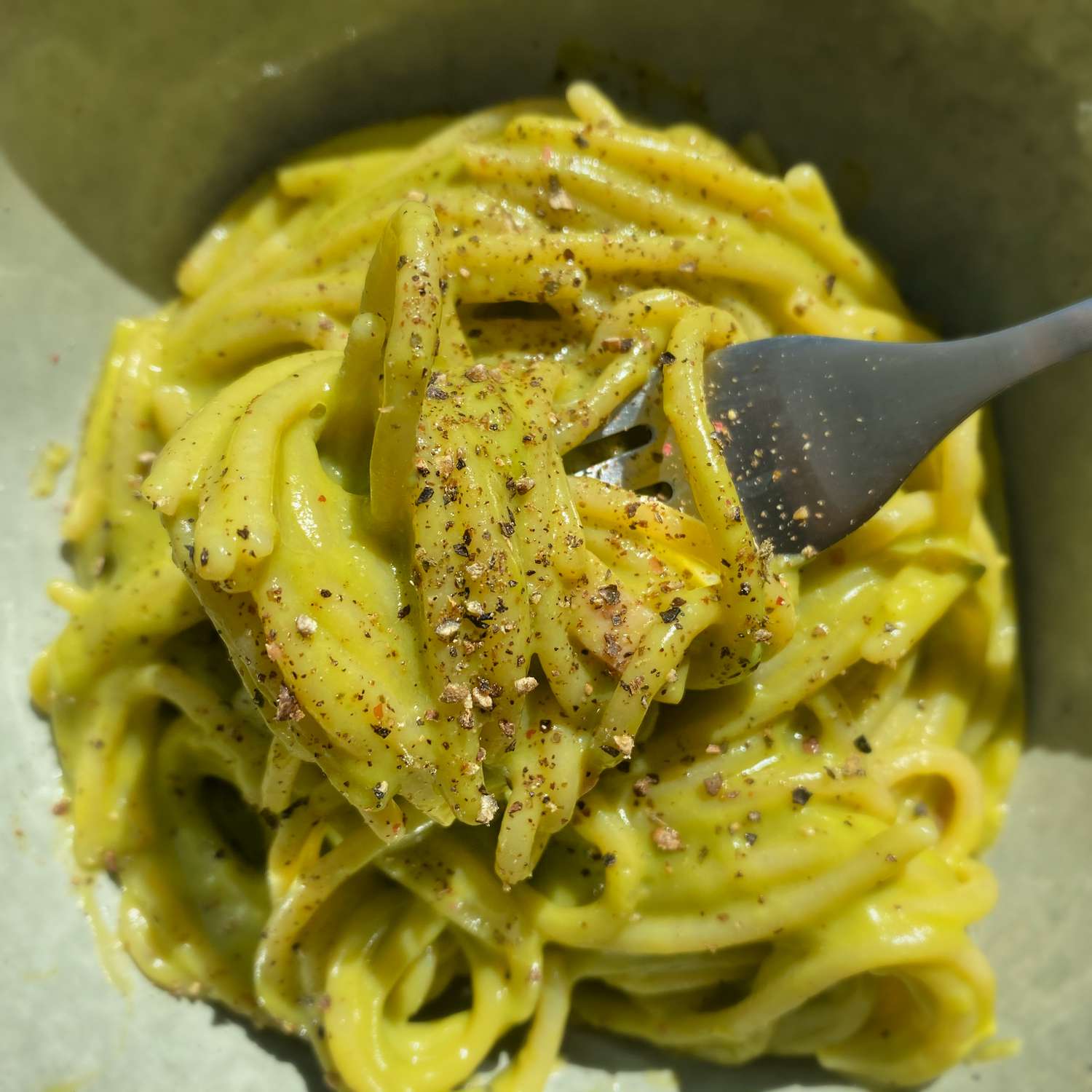 Avocado carbonara cho hai