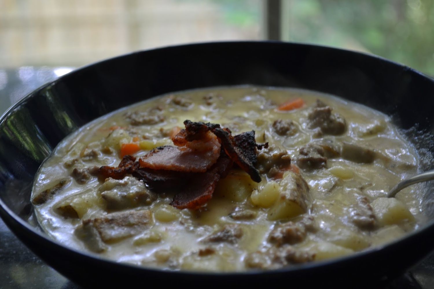 Súp thịt xông khói-Cheeseburger-Potato