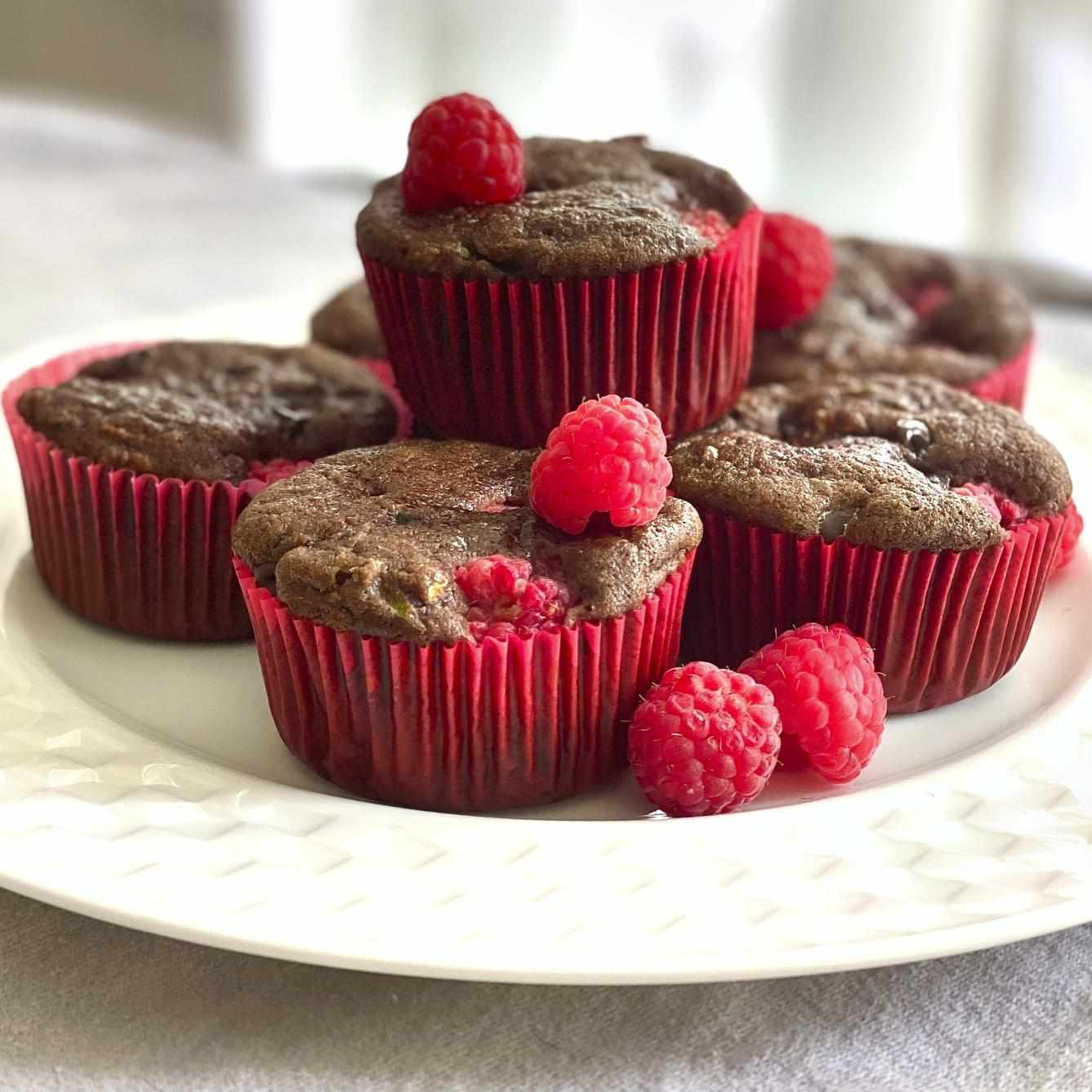 Zucchini Raspberry Cupcakes