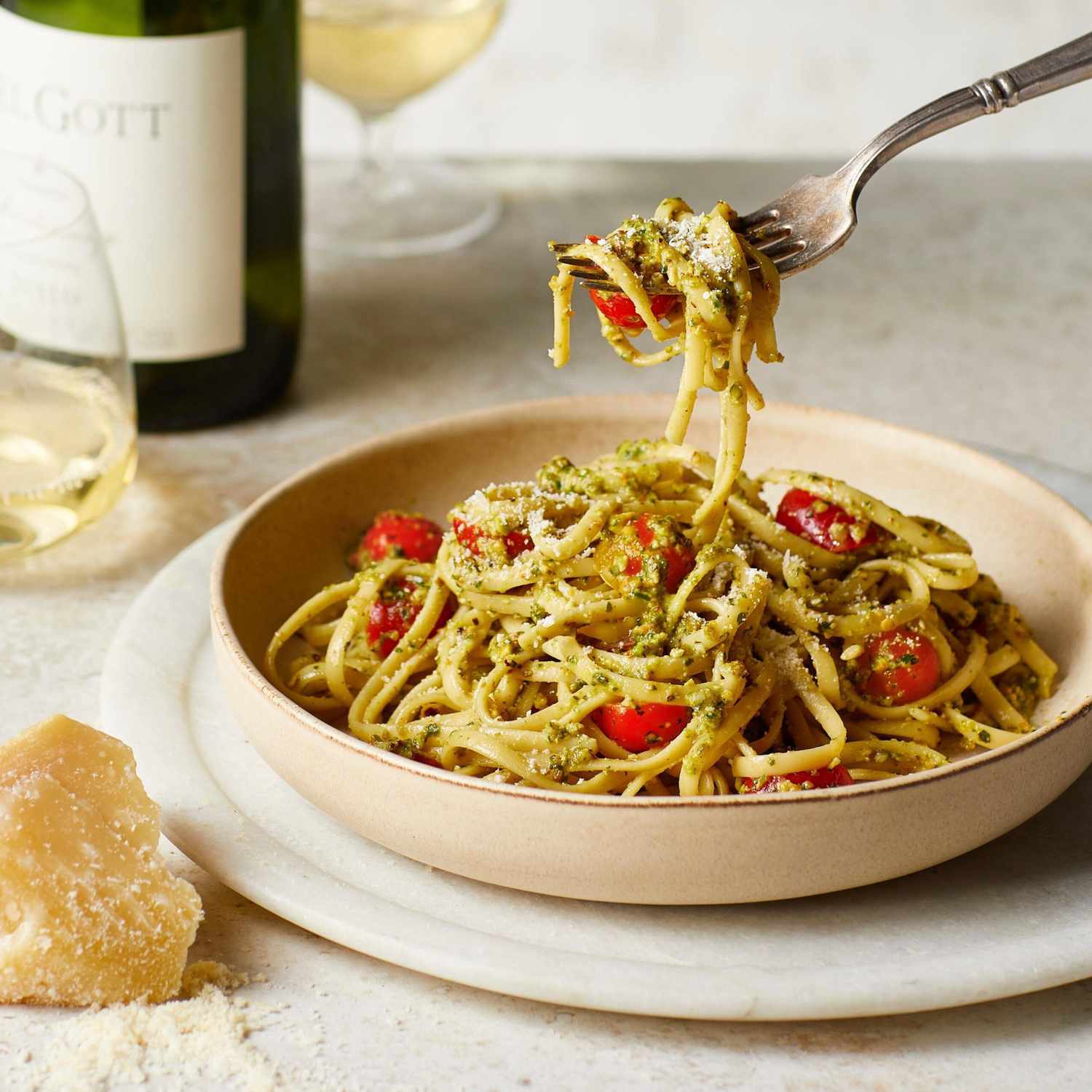 Lynnes Linguine Con Pesto Di Pistacchi